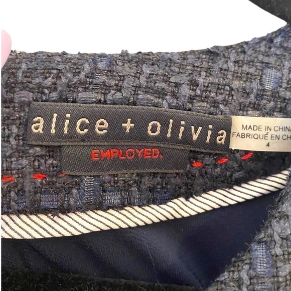 ALICE & Olivia Tweed Sleeveless Dress - Picture 7 of 12